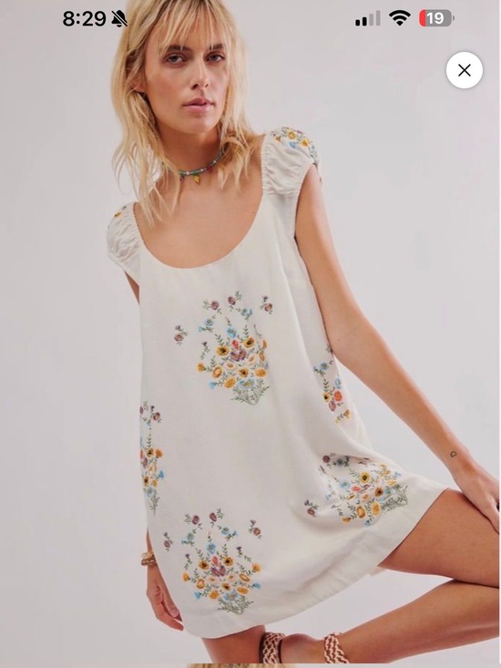 Free People Dresses & Skirts - Free People Wildflower Embroidered Mini Dress - SOLD OUT MSRP $148